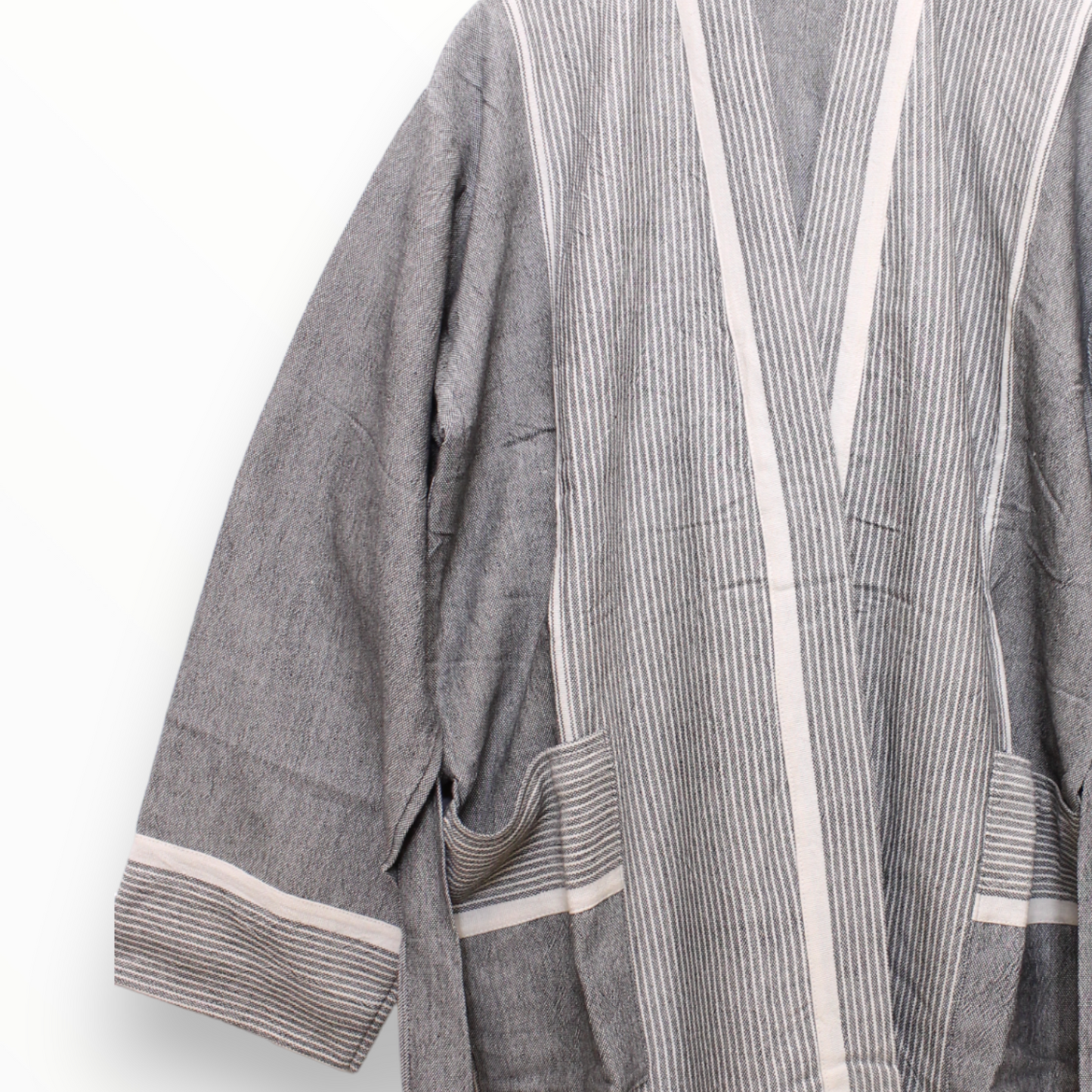 Hand Woven Linen Unisex Turkish Towel Pestemal Bathrobe