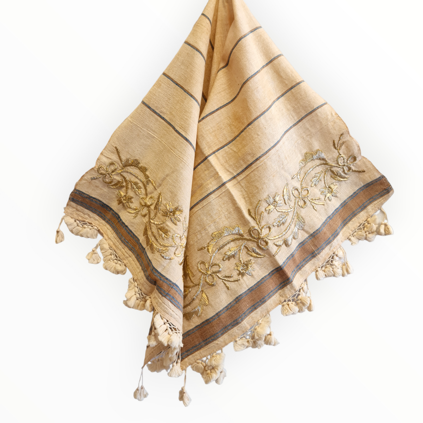 Natural Cotton Hand Embroidered Kimono