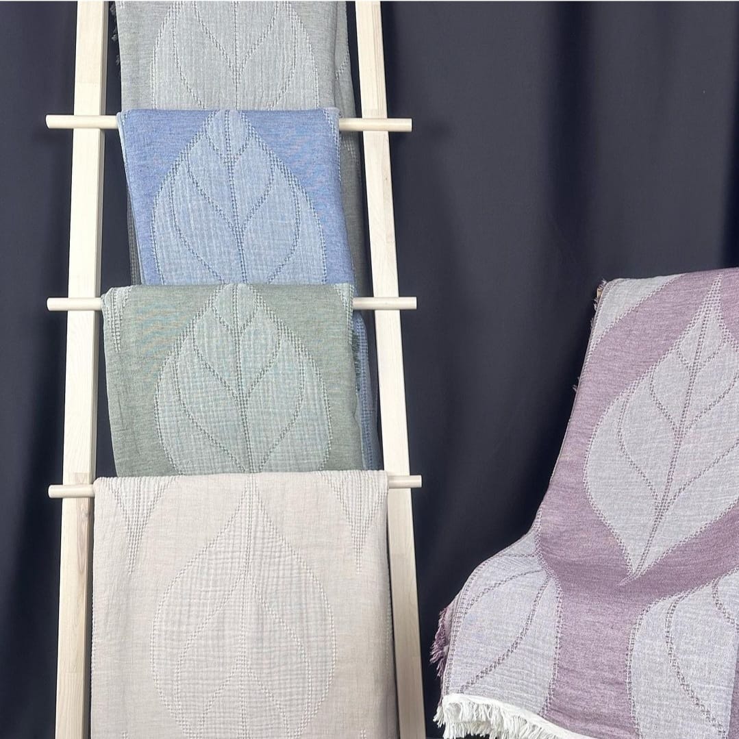 Natural Cotton Muslin Bed Cover Gauze Blanket