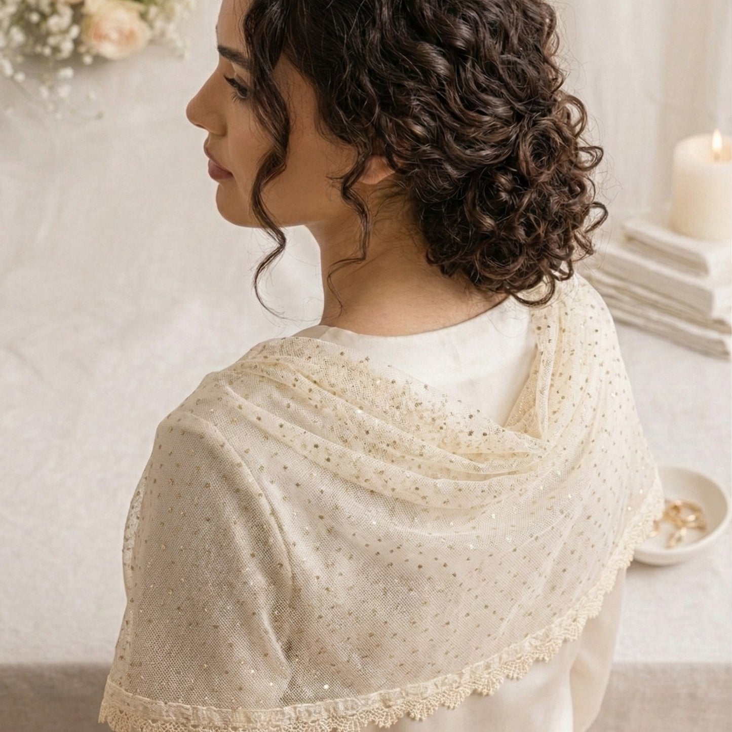 Antique Anatolian Telkırma Bridal Shawl