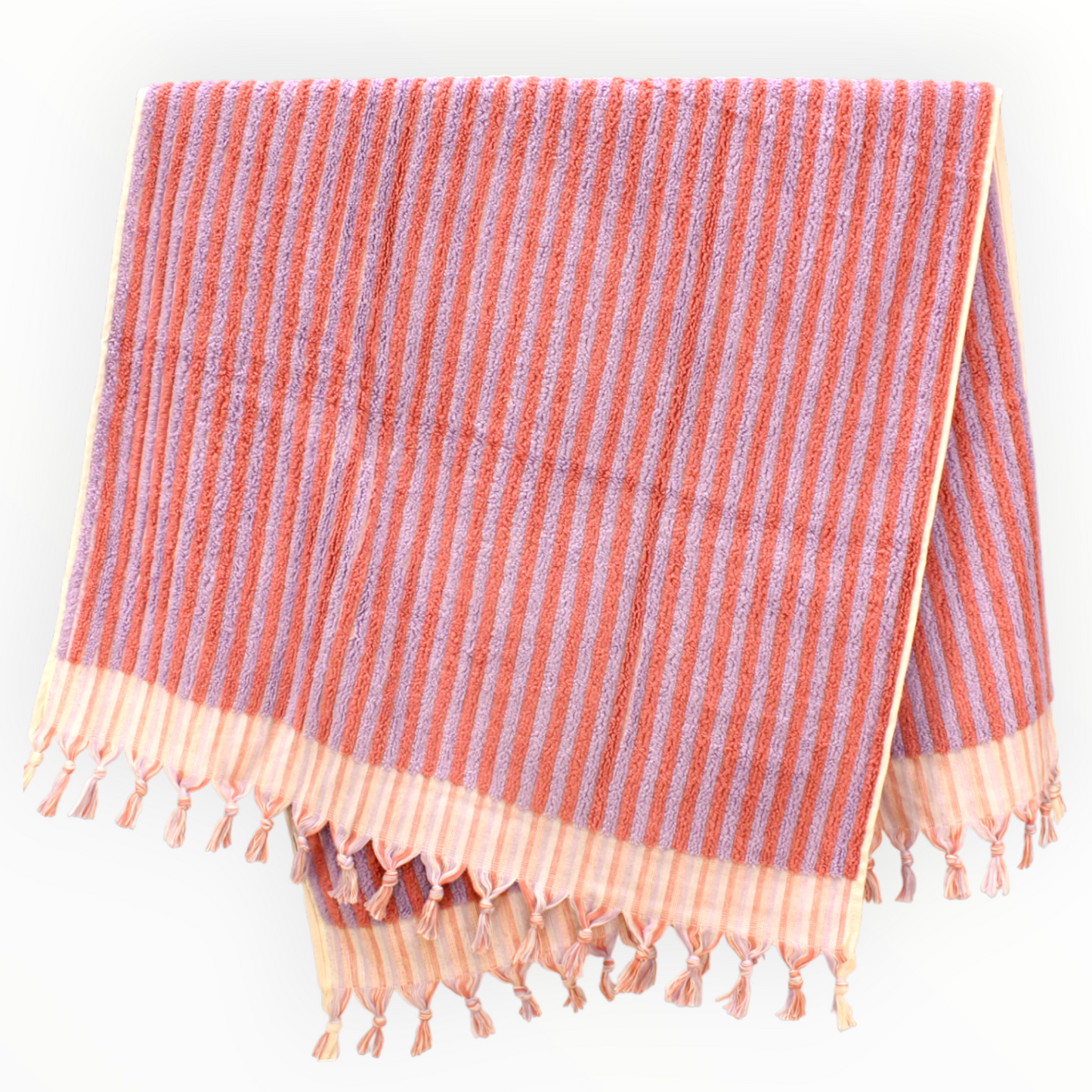 Designer Natural Cotton Hand-Woven Turkish Terry Hammam Towel