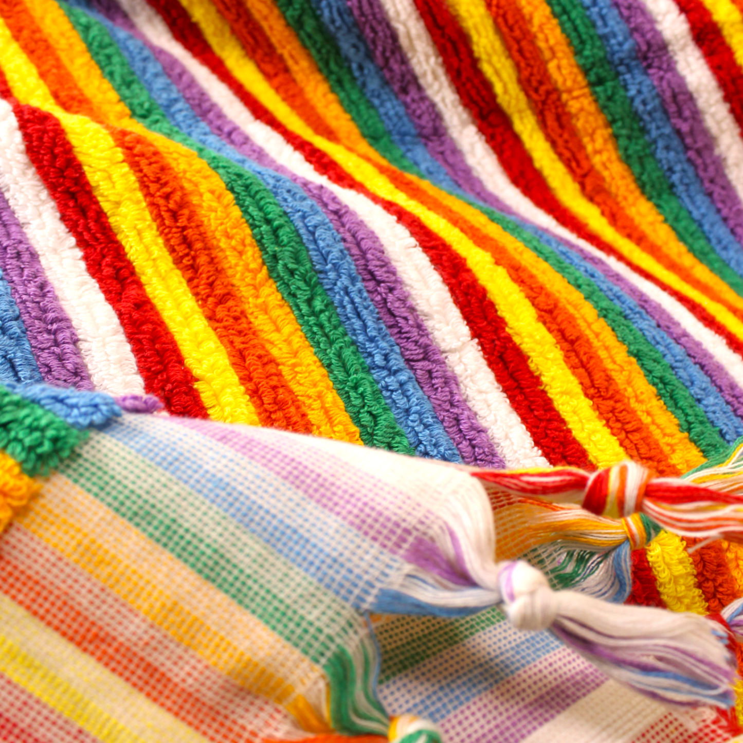 Designer Natural Cotton Hand-Woven Turkish Terry Hammam Towel