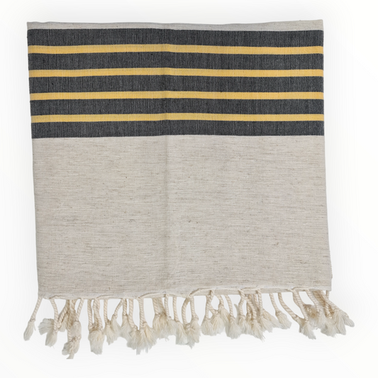 Hand-Woven Linen Turkish Towel Hammam Towel