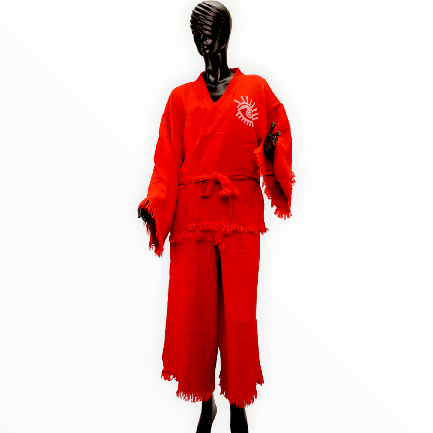Evil Eye Kimono Jacket Pants Set