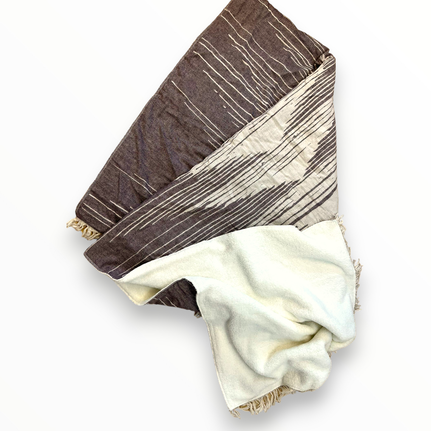 Natural Cotton Wellsoft Double Side Blanket Throw