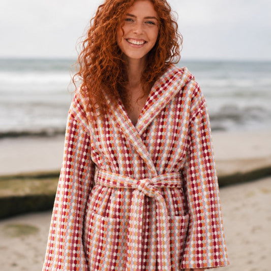 Joy Collection Hooded & Shawl Collar Turkish Terry Bathrobe