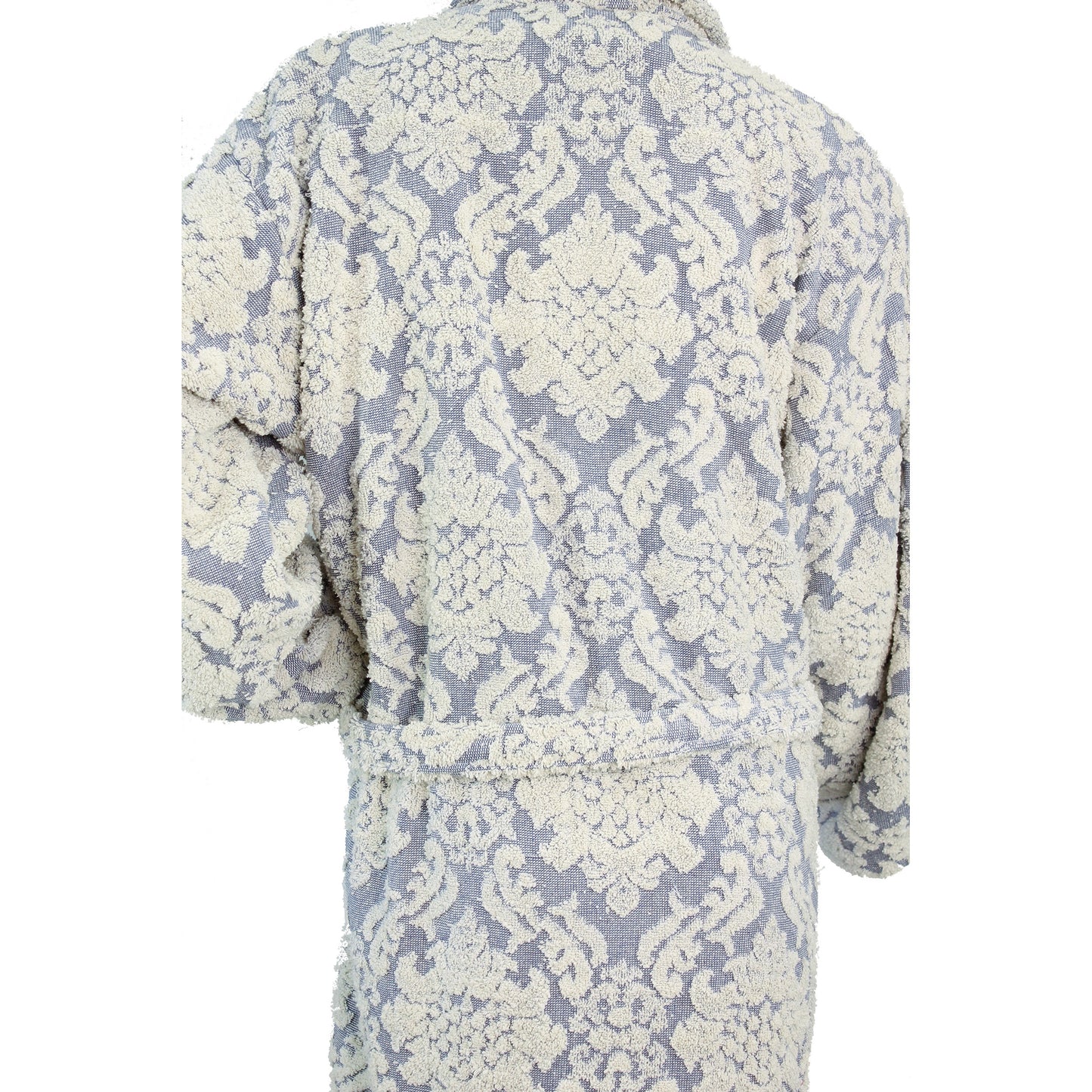Damascus Design Turkish Terry Towel Bathrobe - Blue