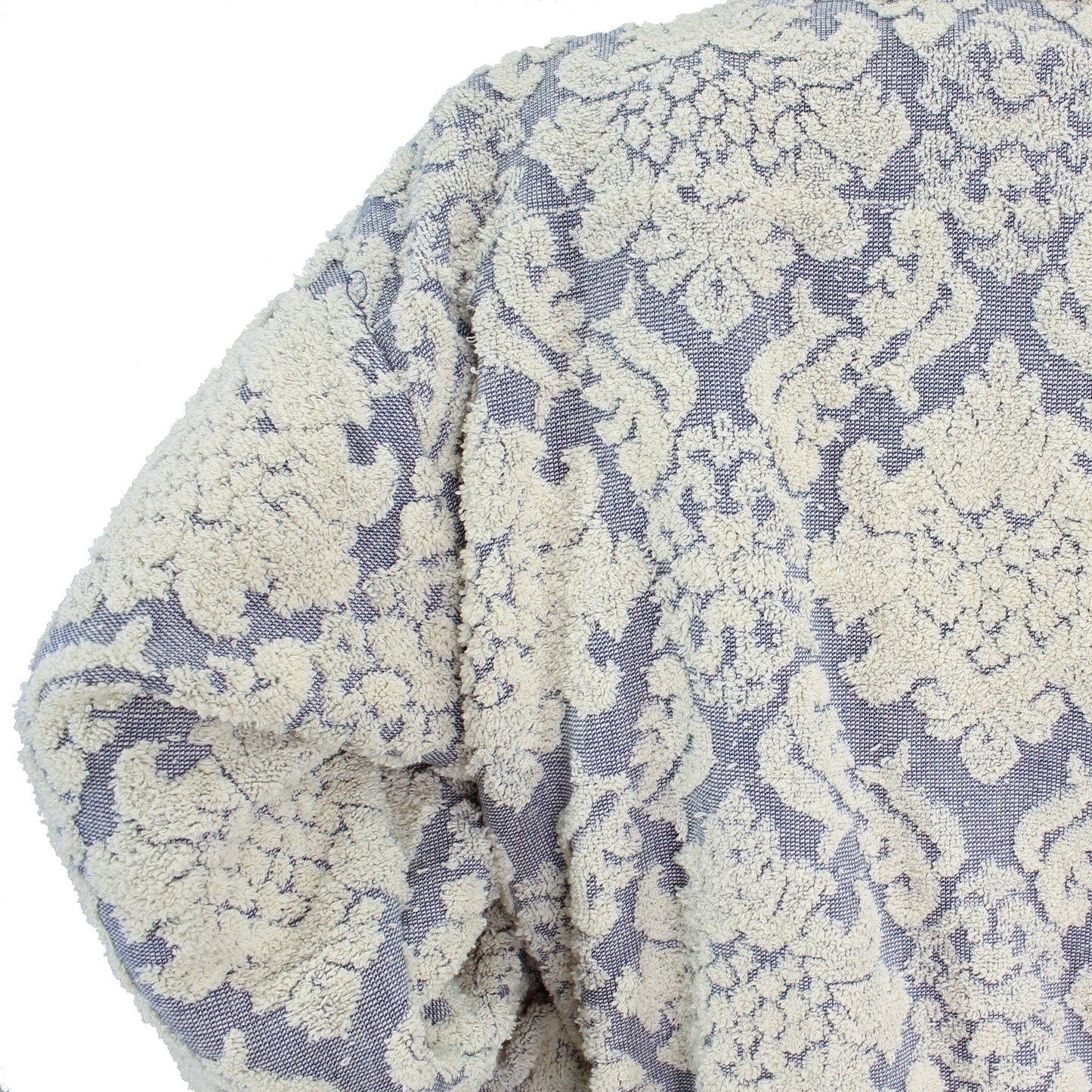 Damascus Design Turkish Terry Towel Bathrobe - Blue