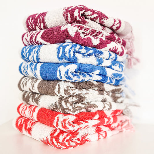 Hand Towel Set Hand-Woven Natural Cotton
