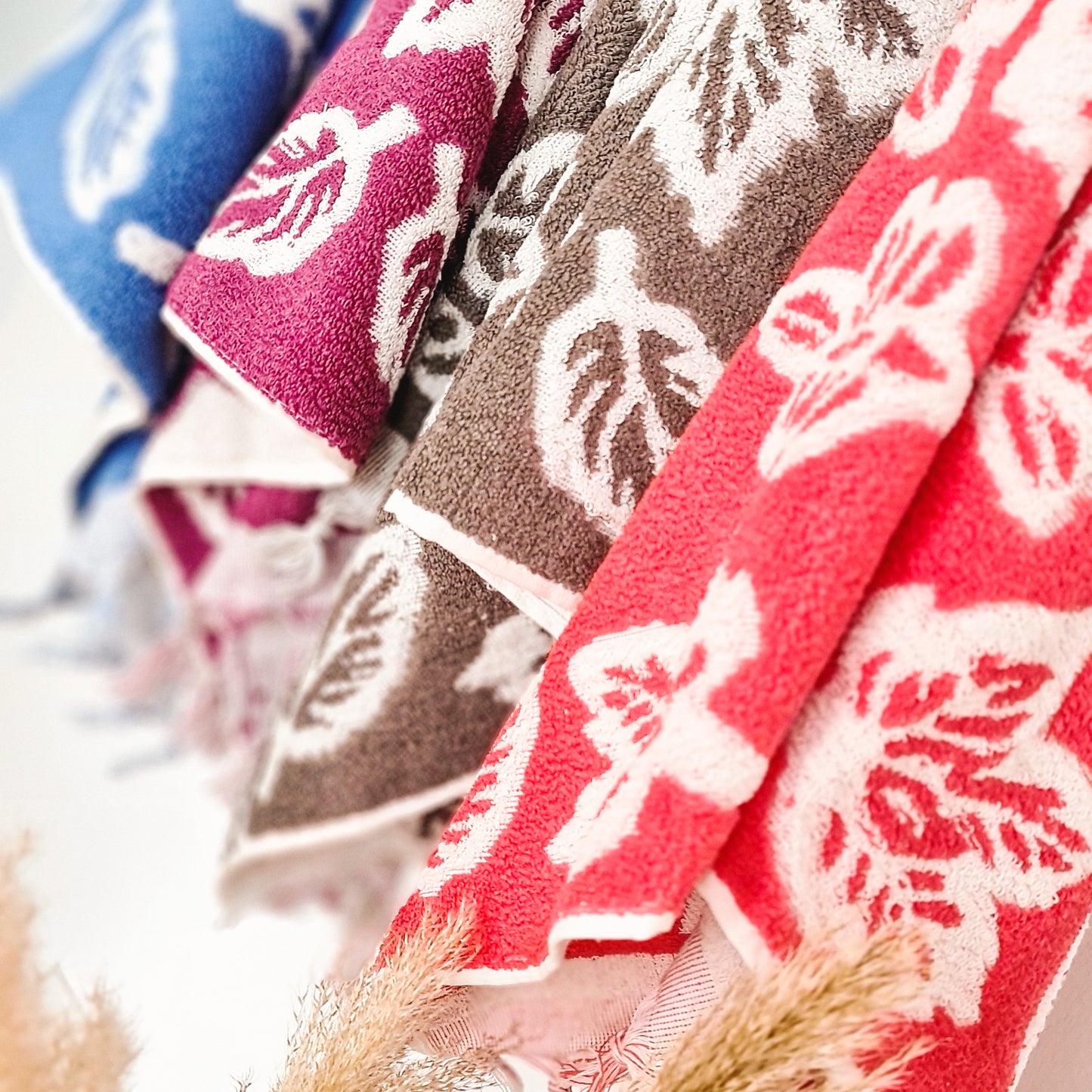 Hand Towel Set Hand-Woven Natural Cotton