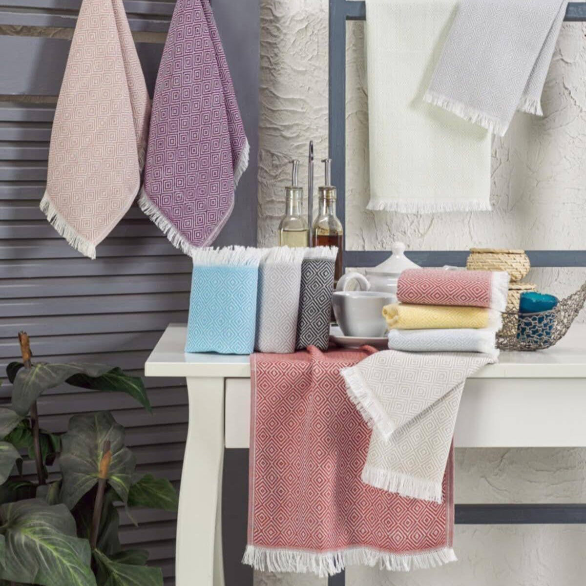 Hand Towel Set Turkish Towel Pestemal