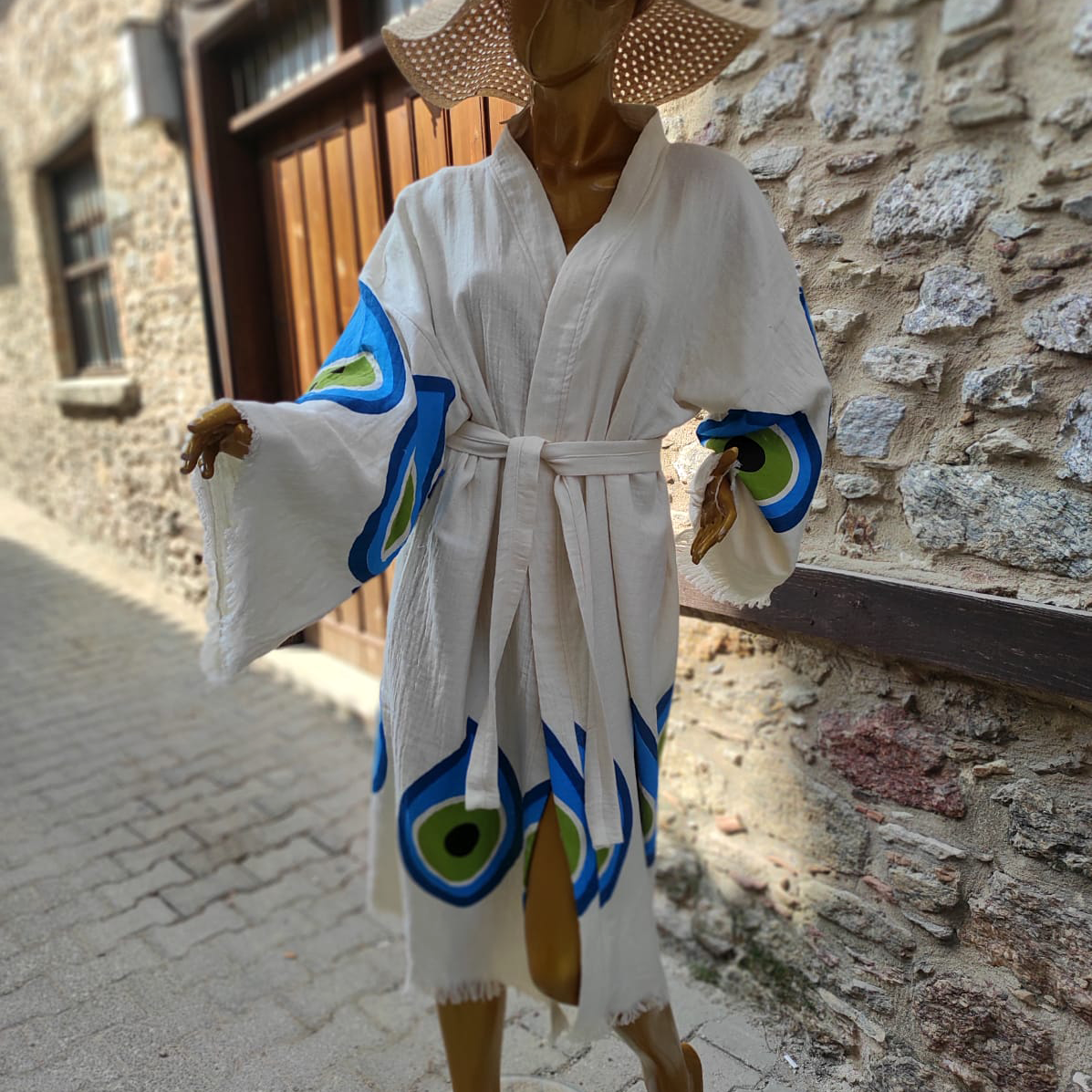 Natural Cotton Kimono Kaftan