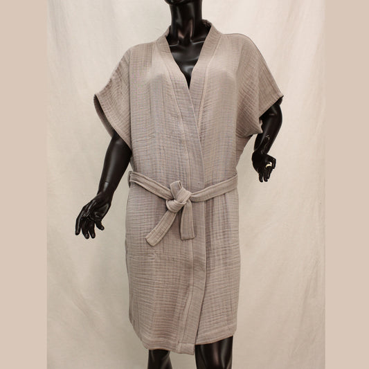 Natural Cotton Muslin Kimono