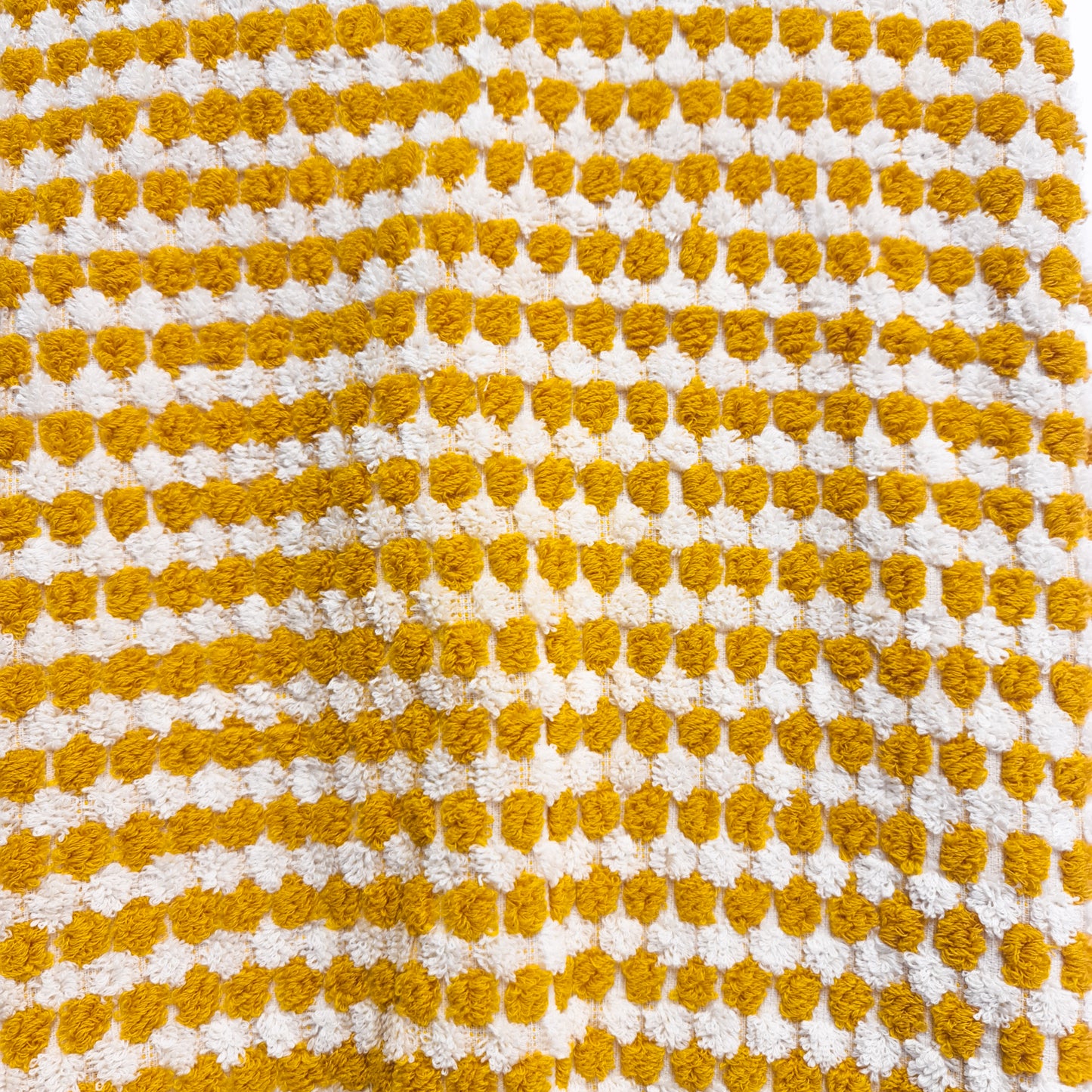 Golden Dotted Turkish Terry Towel – Handwoven Luxury Cotton