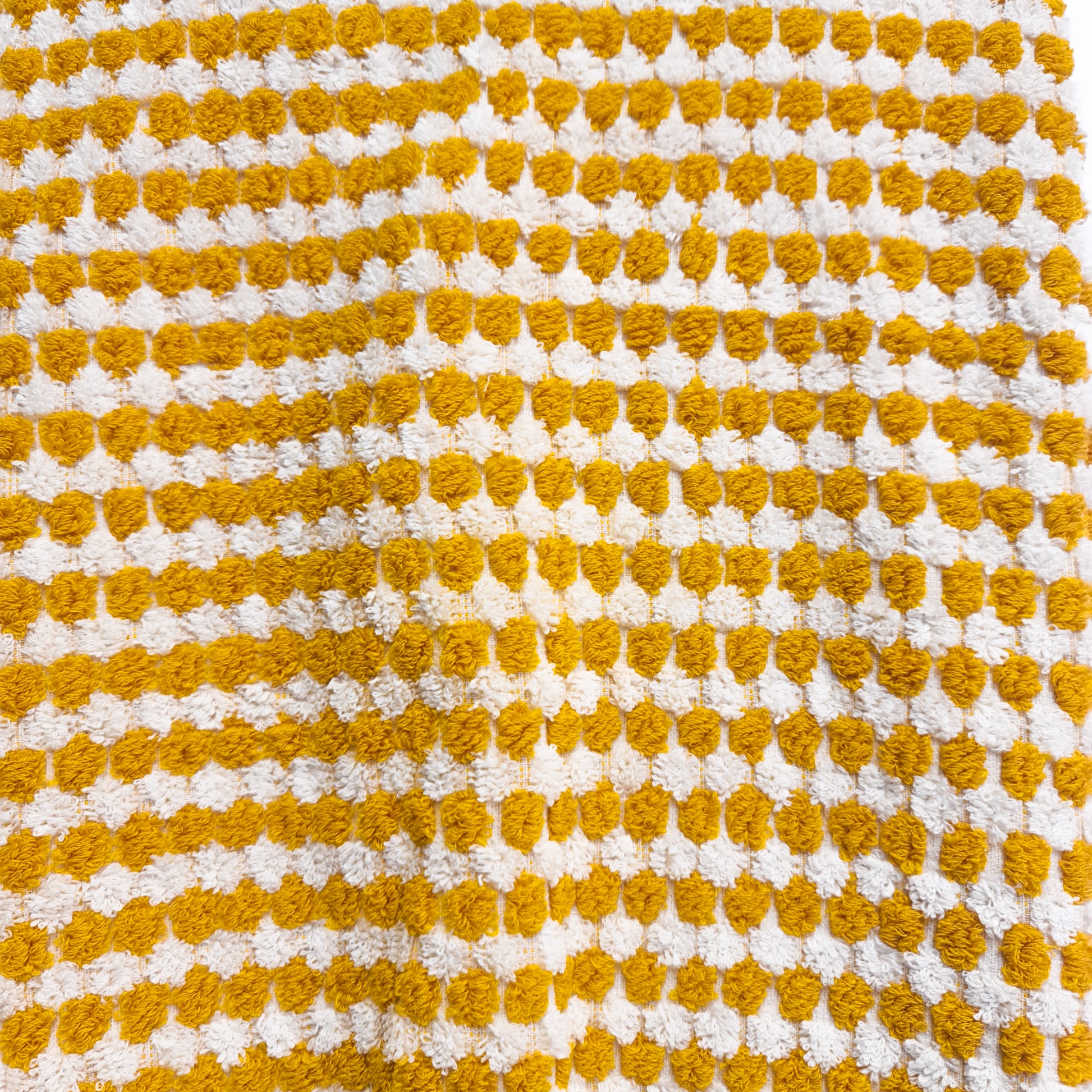Golden Dotted Turkish Terry Towel – Handwoven Luxury Cotton