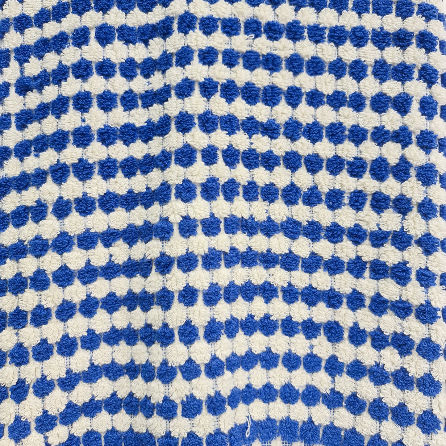 Turkish Terry Towel Hammam Towel Bath Towel Indigo Dotted Hand Woven Natural Turkish Cotton detailed view