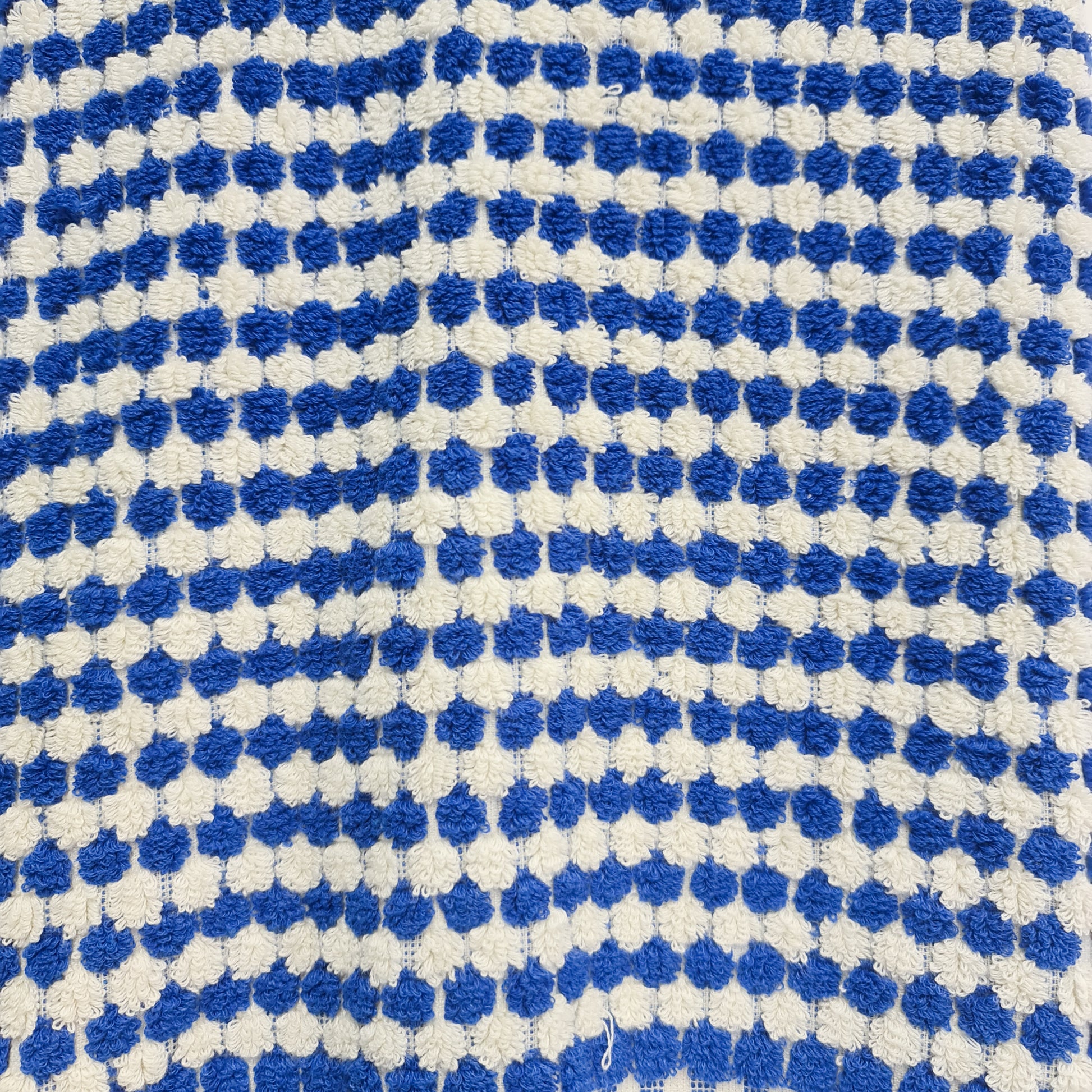 Turkish Terry Towel Hammam Towel Bath Towel Indigo Dotted Hand Woven Natural Turkish Cotton detailed view