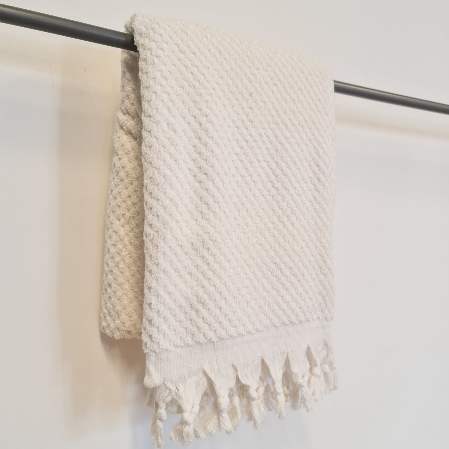 Turkish Hammam Bath Terry Towels White Dotted