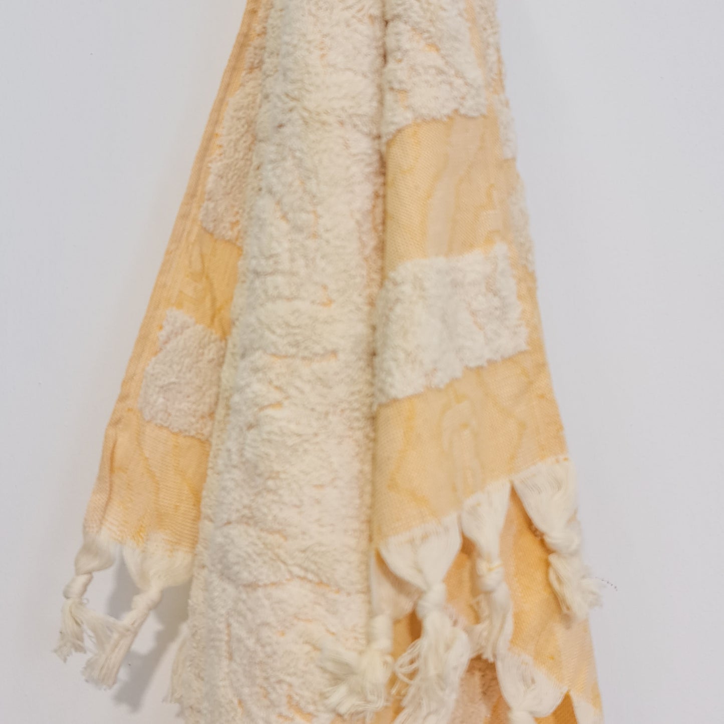 Turkish Hammam Terry Hand Towels Bursa Design Orange