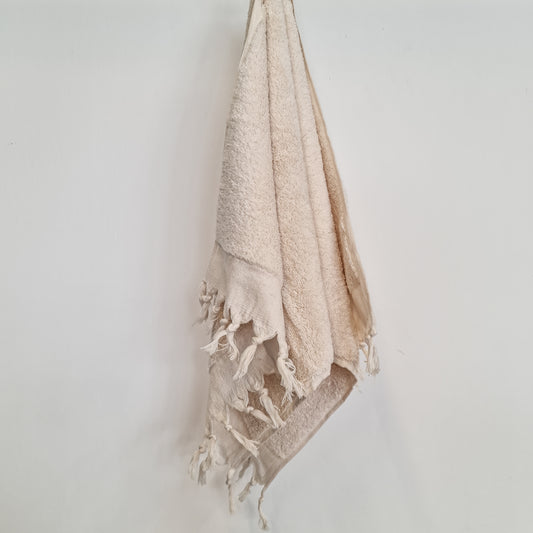 Turkish Hammam Terry Hand Towels Ecru