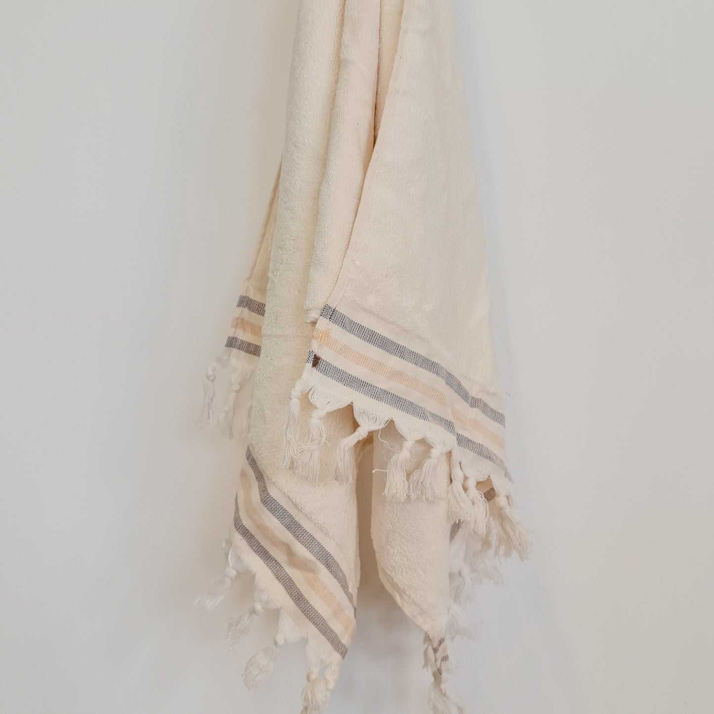 Turkish Hammam Terry Hand Towels Edge Stripe