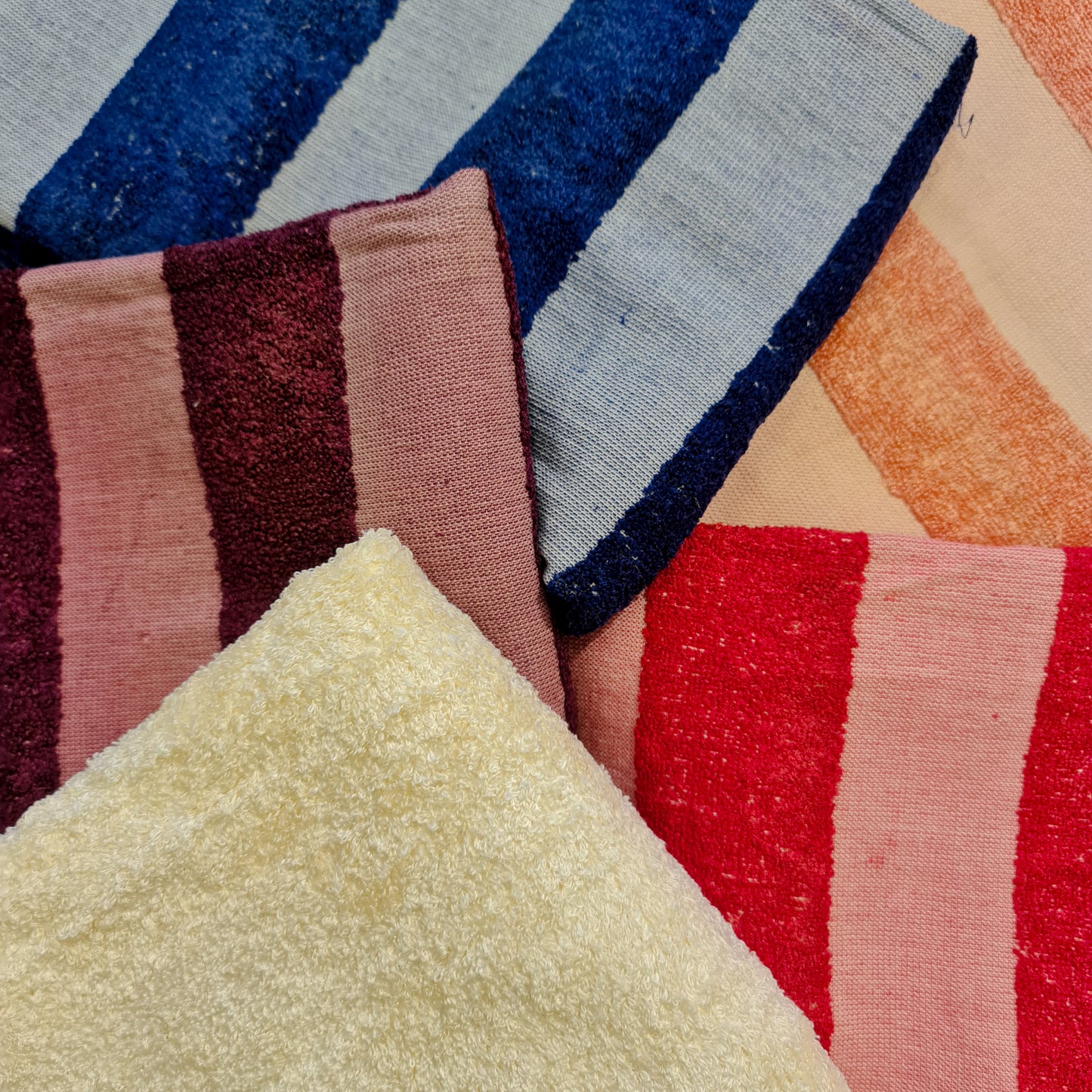 Turkish Terry Silk Bath Towel Orange
